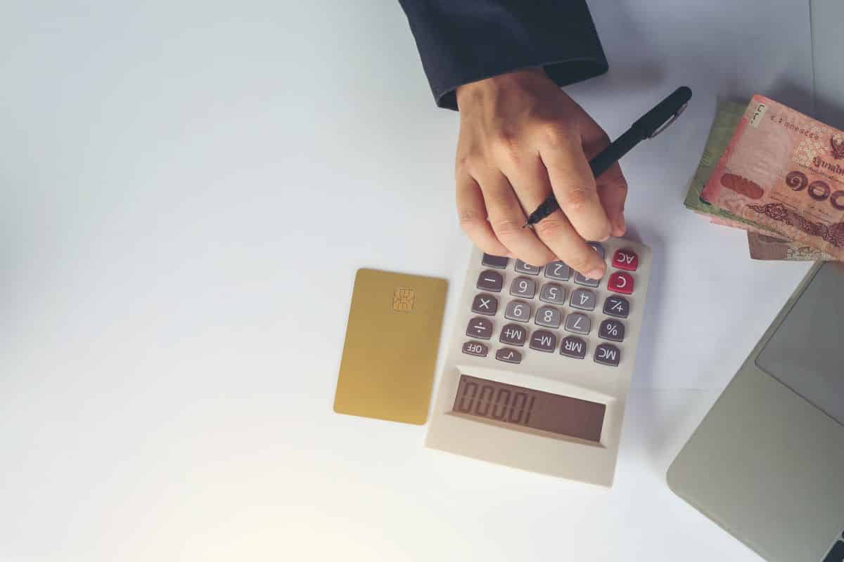 finance and accounting concept. business woman working on desk